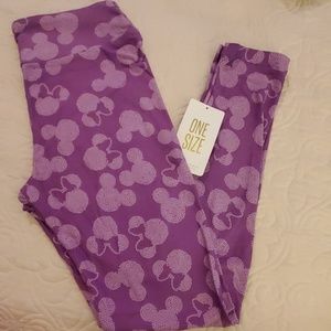 NWT OS DISNEY LULAROE LEGGINGS MICKEY AND MINNIE